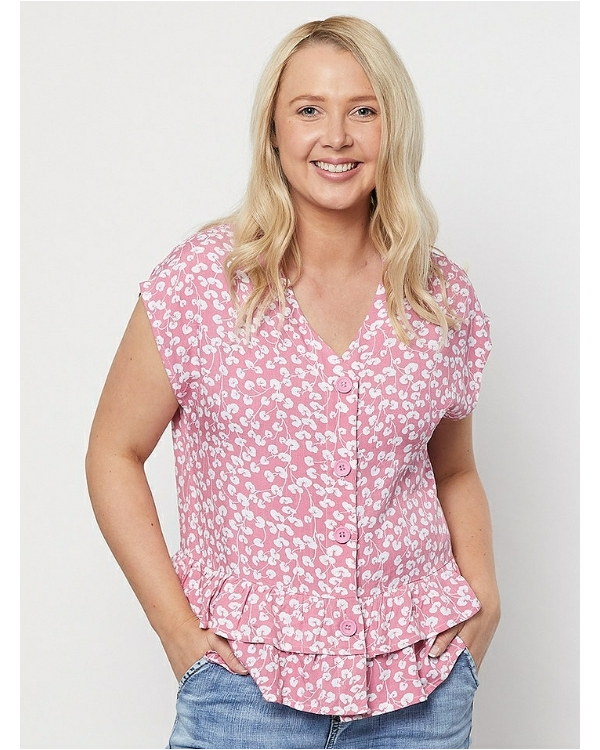 THREADZ FRILL HEM SHIRT