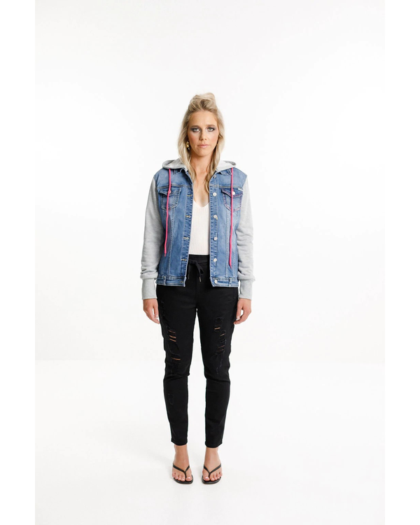 HOMELEE HOODED DENIM JACKET