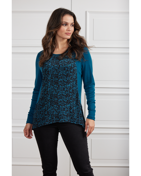 NEWPORT DANTE SPLICE MERINO TOP