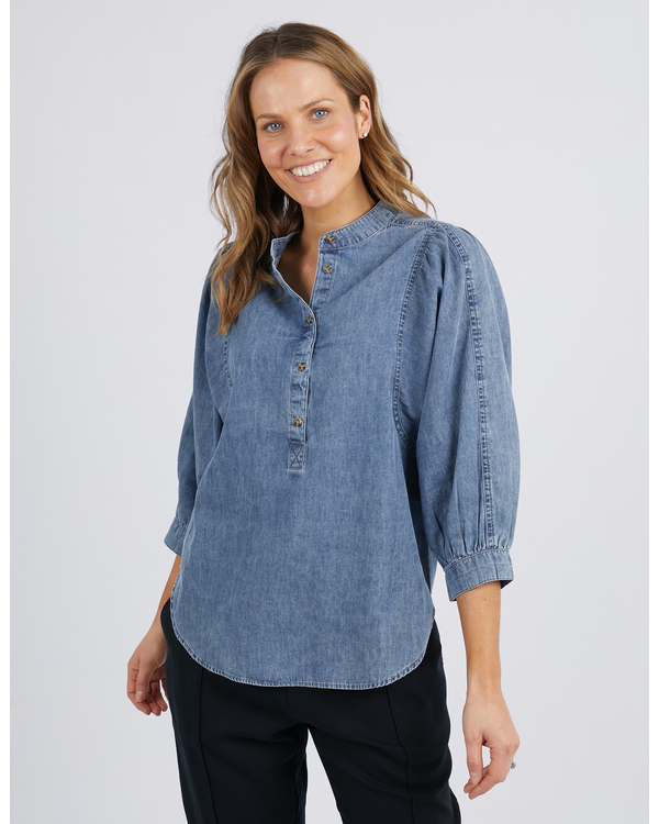 ELM SOPHIE HALF BUTTON  SHIRT