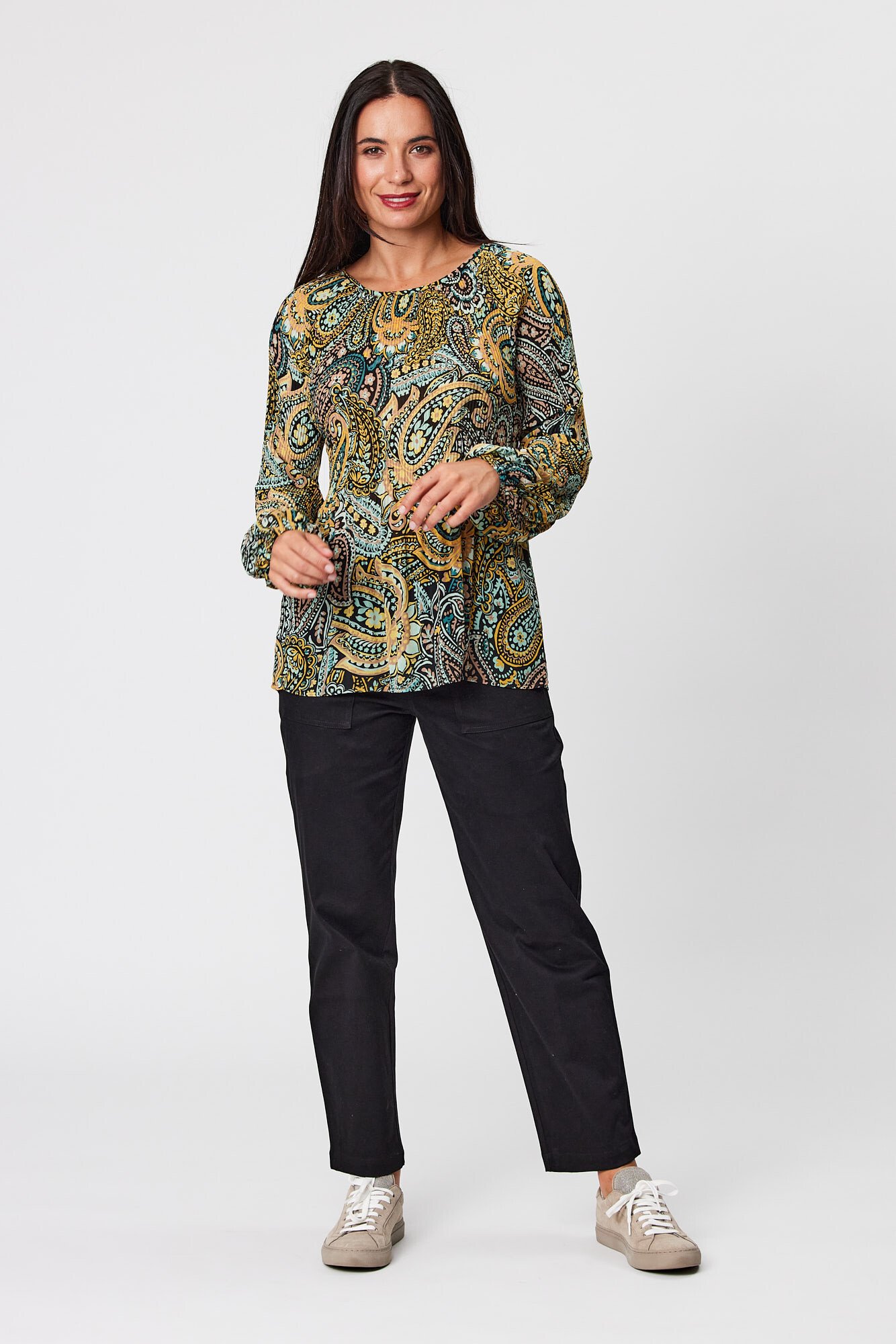 BLACKSTONE PLEAT TOP Tops Mainly Casual Women's Clothing