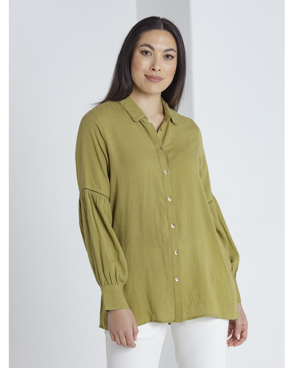 MARCO POLO LACE TRIM SHIRT