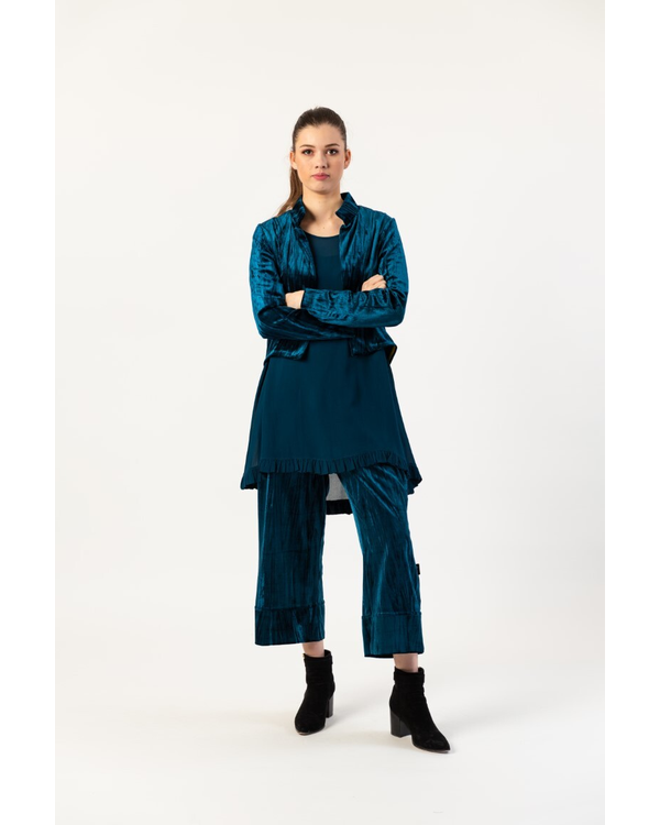 JELLICOE VELVET RUFFLE JACKET