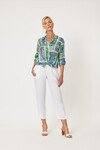 GORDON SMITH RIBBED WAIST LINEN PANT