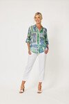 GORDON SMITH RIBBED WAIST LINEN PANT