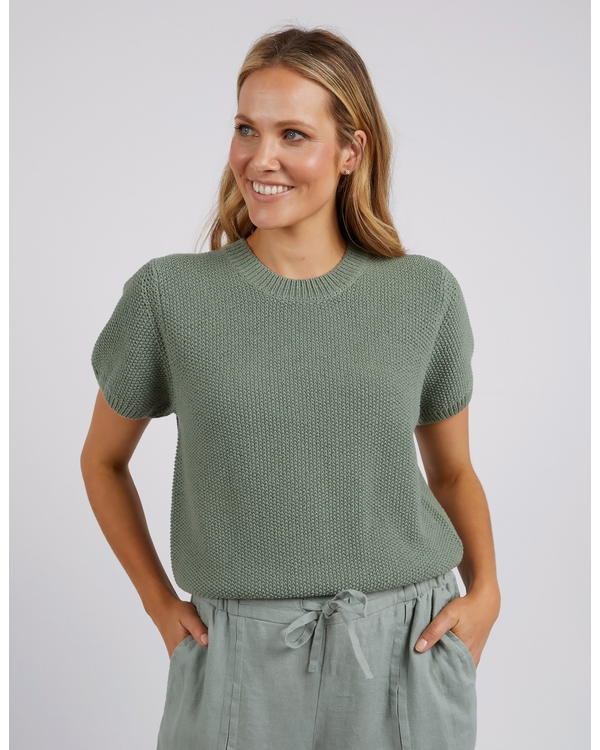 Blair Short Sleeve Knit - Charcoal