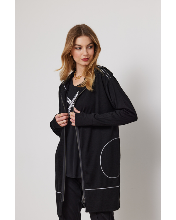 DUO ALODIE HOODED CARDI
