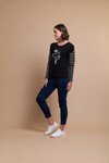 FOIL DROP SHOULDER TOP