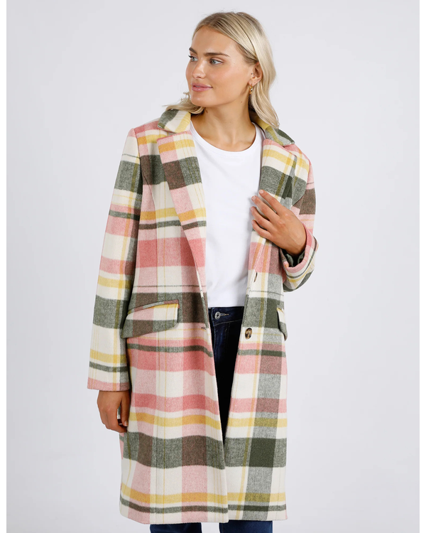 ELM BLANCHE CHECK COAT