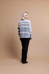FOIL STRIPE ON STRIPE JUMPER