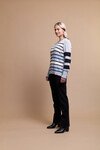 FOIL STRIPE ON STRIPE JUMPER