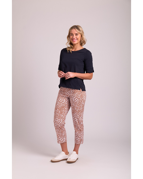 ESPLANDE WIDE NECK TEE