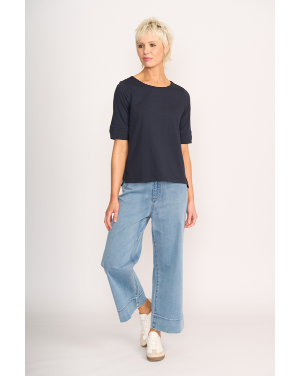 ESPLANDE WIDE NECK TEE
