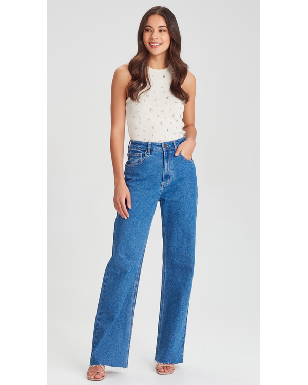 JUNKFOOD SUZIE WIDE LEG JEAN