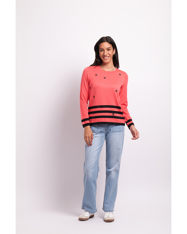 FOIL STARS & STRIPES SWEATER