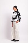 FOIL ZIP CODE SWEATER