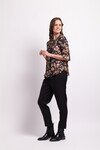 FOIL SCOOP HEM TOP