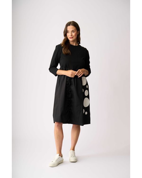 FOIL CONTRAST FUN DRESS