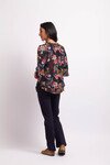 FOIL SCOOP HEM TOP