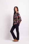 FOIL SCOOP HEM TOP