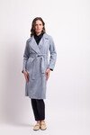 FOIL FAUX SURE TRENCH COAT