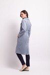 FOIL FAUX SURE TRENCH COAT