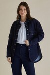 BETTY BASICS CHERRY DENIM SHIRT