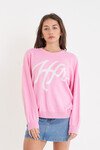 HUFFER GIRLFRIEND INTARSIA KNIT CREW