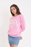 HUFFER GIRLFRIEND INTARSIA KNIT CREW