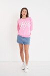 HUFFER GIRLFRIEND INTARSIA KNIT CREW