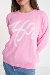 HUFFER GIRLFRIEND INTARSIA KNIT CREW