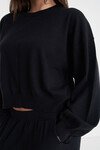 HUFFER MERINO CROP KNIT
