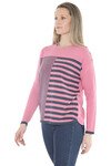 JUMP MIXED STRIPE PULLOVER