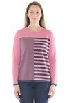JUMP MIXED STRIPE PULLOVER