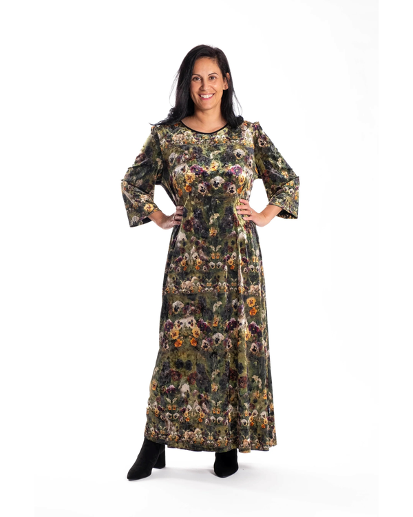 JELLICOE PLEATED PANSY DRESS