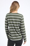FOXWOOD MANLY V STRIPE TEE