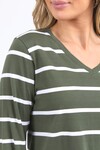 FOXWOOD MANLY V STRIPE TEE