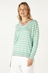 ZAKET &  PLOVER STRIPE V JUMPER