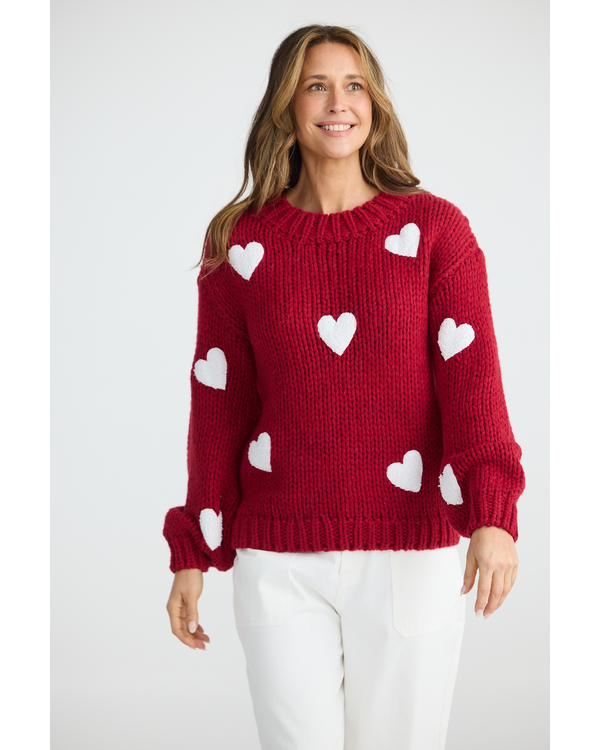 BRAVE+TRUE HEART ON MY SLEEVE KNIT