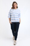 ELM MAZIE BLOCK STRIPE SWEAT