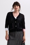 Z&P HOLEY CARDI