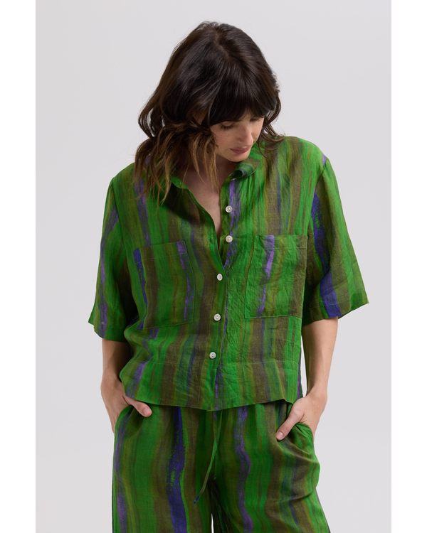 LD+CO PAINTED LINEN SHIRT