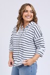 ELM BEACH STRIPE HOODIE