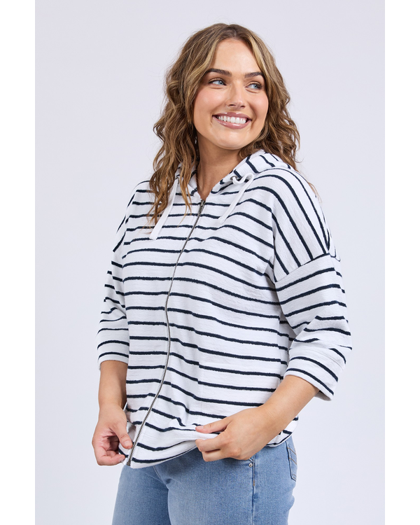 ELM BEACH STRIPE HOODIE
