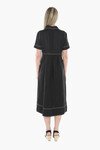 JUMP CONTRAST STITCH DRESS