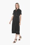JUMP CONTRAST STITCH DRESS