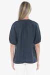 JUMP GATHER V NECK TOP
