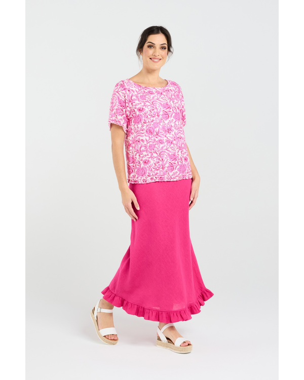 BLACKSTONE LYDIA FRILL TOP