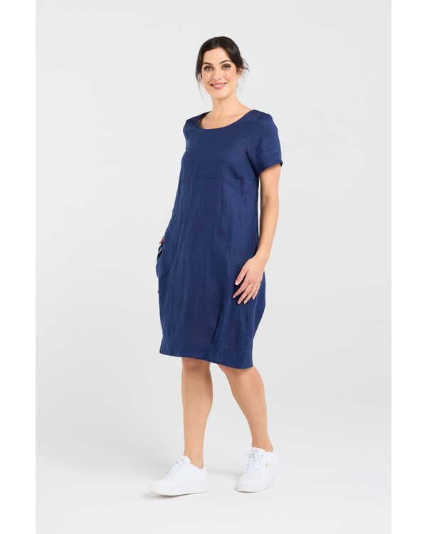 BLACKSTONE BUBBLE HEM DRESS