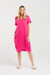 BLACKSTONE BUBBLE HEM DRESS